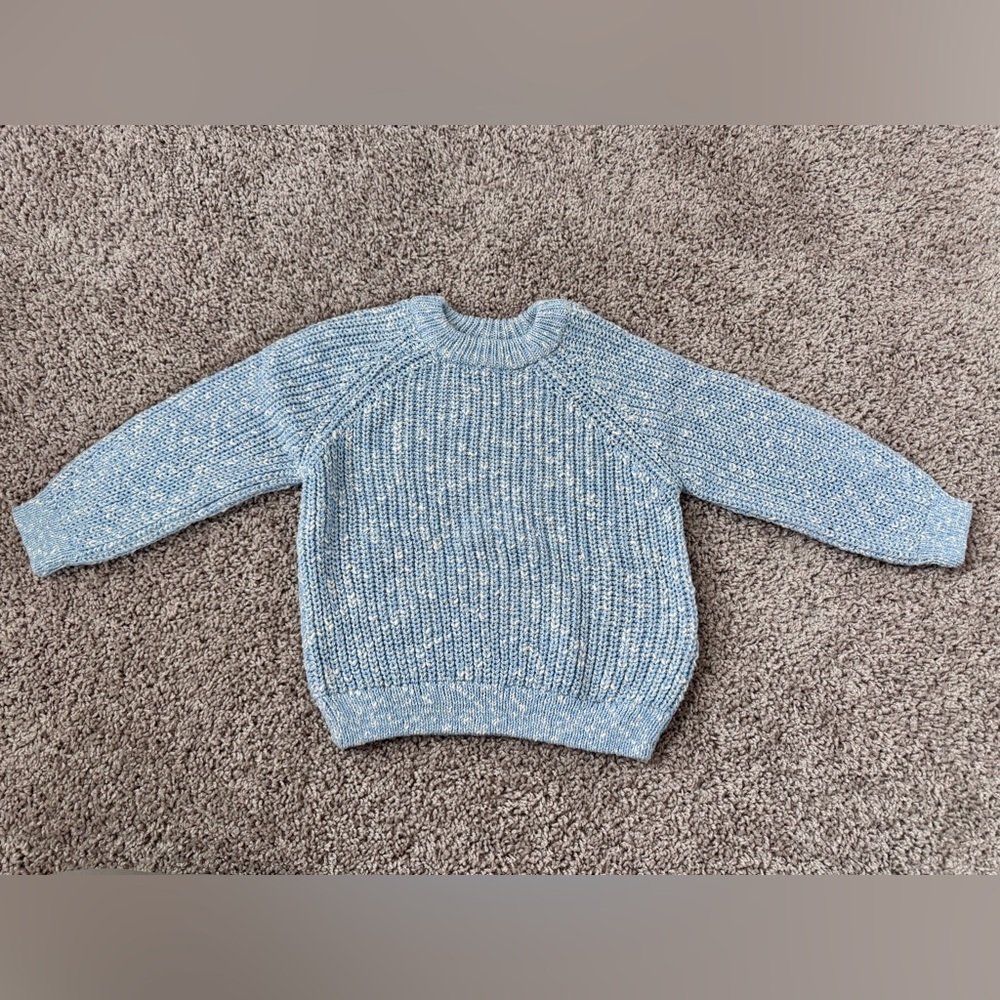 Zara Kids Cozy Blue Knit Sweater size 4 years